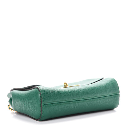 Mulberry Small Classic Grain Calfskin Small Lily Flap Emerald 3 of 11
