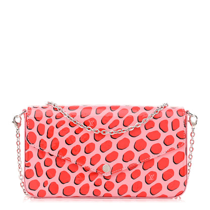 Louis Vuitton Vernis Jungle Dots Pochette Felicie Sugar Pink Poppy 3 of 11