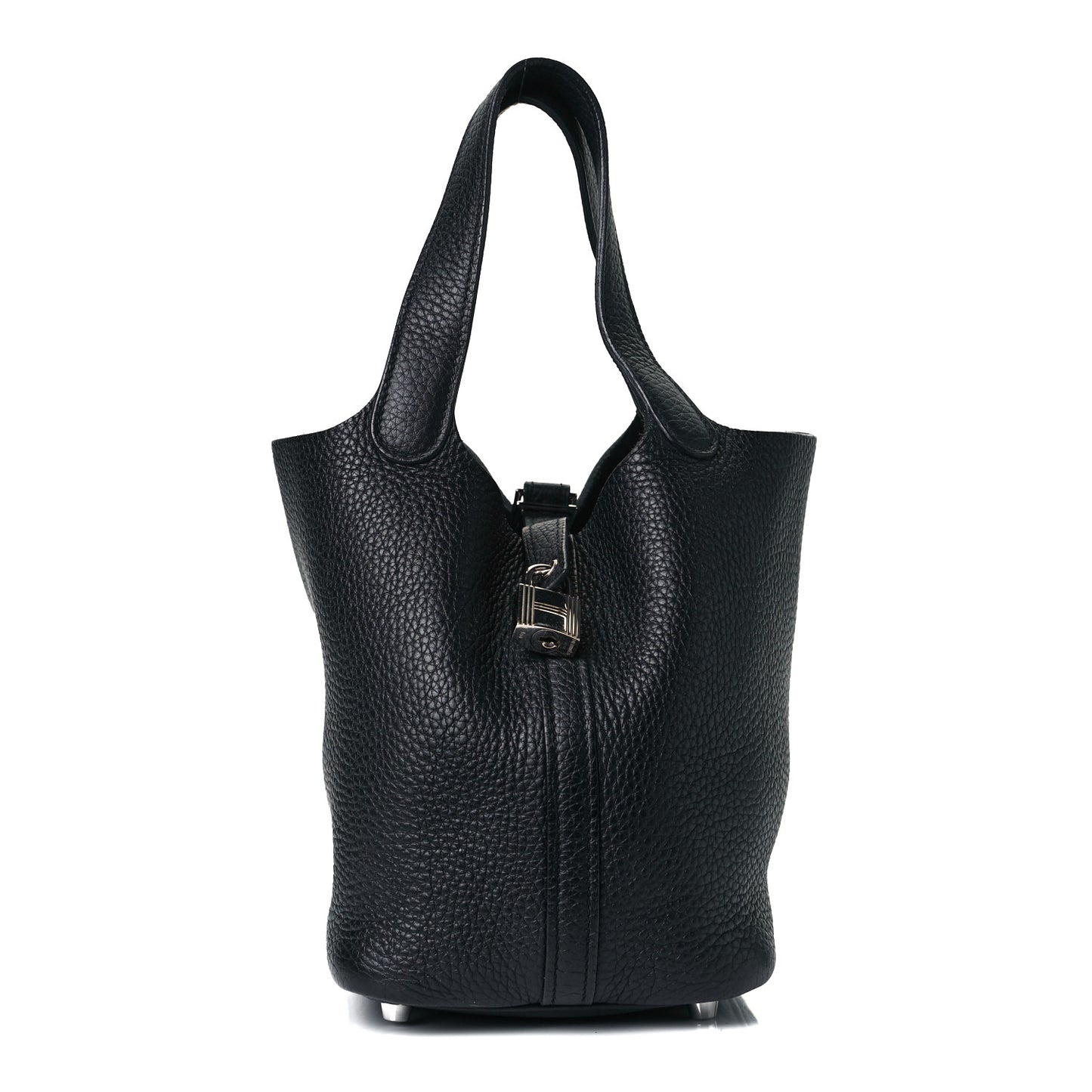 Taurillon Clemence Picotin Lock 18 PM Black