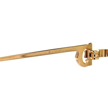 Cartier Premiere De Cartier Round Sunglasses Yellow Gold 5 of 8