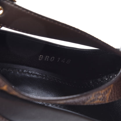 Louis Vuitton Calfskin Monogram Matchmake Cross Pumps 37.5 Black 9 of 14