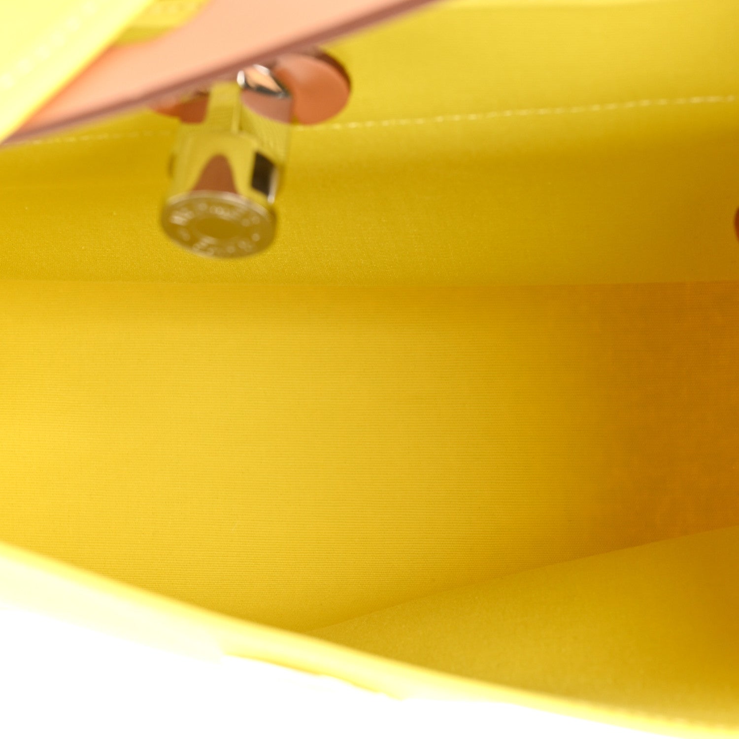 Hermes Vache Hunter Toile Herbag Zip 31 PM Lime Naturel 6 of 14
