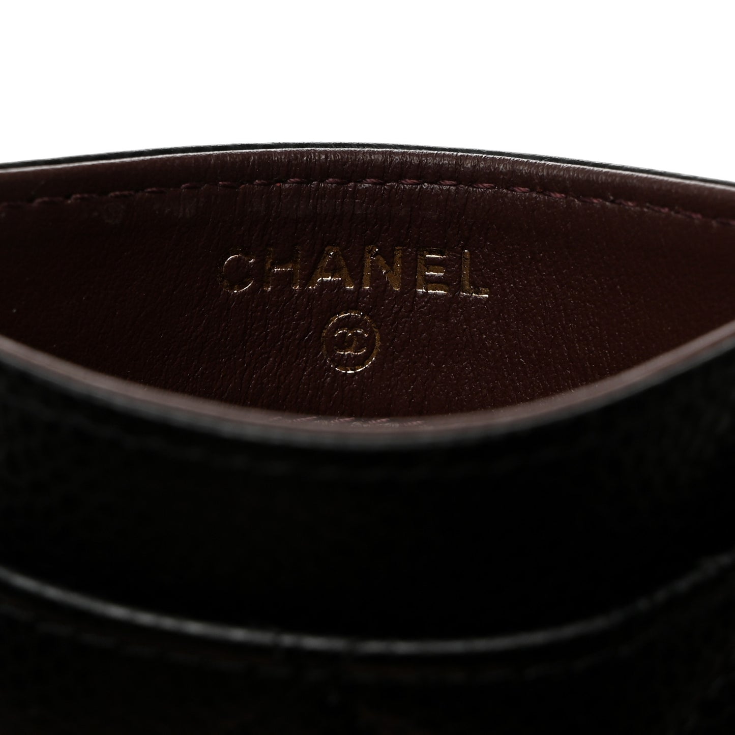 Caviar Quilted Card Holder Black