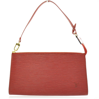Louis Vuitton Epi Pochette Accessories Bag Red 1 of 8