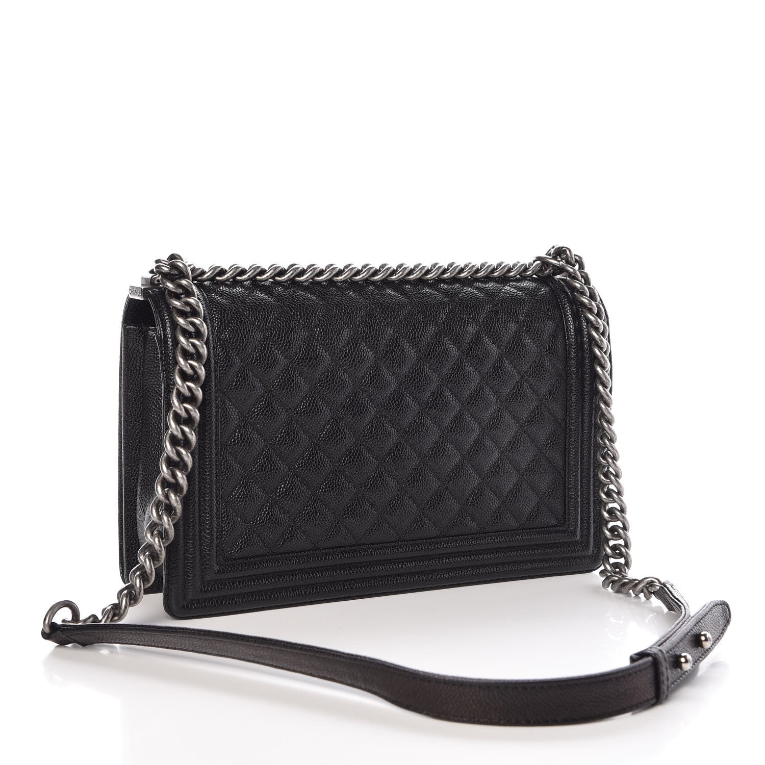 Chanel Caviar Quilted New Medium Boy Flap Black 3 of 10