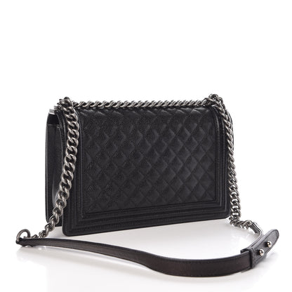 Chanel Caviar Quilted New Medium Boy Flap Black 3 of 10