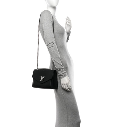 Louis Vuitton Soft Calfskin My Lockme Chain Bag BB Black 2 of 11