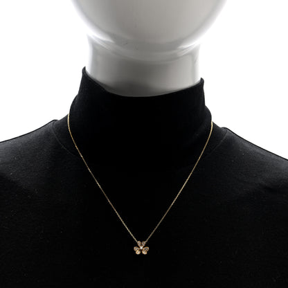 Van Cleef & Arpels 18K Yellow Gold Diamond Mini Frivole Pendant Pave Necklace 2 of 5