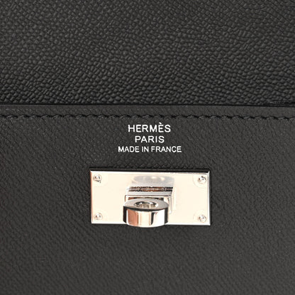 Hermes Epsom Kelly Pocket Compact Wallet Black 6 of 7