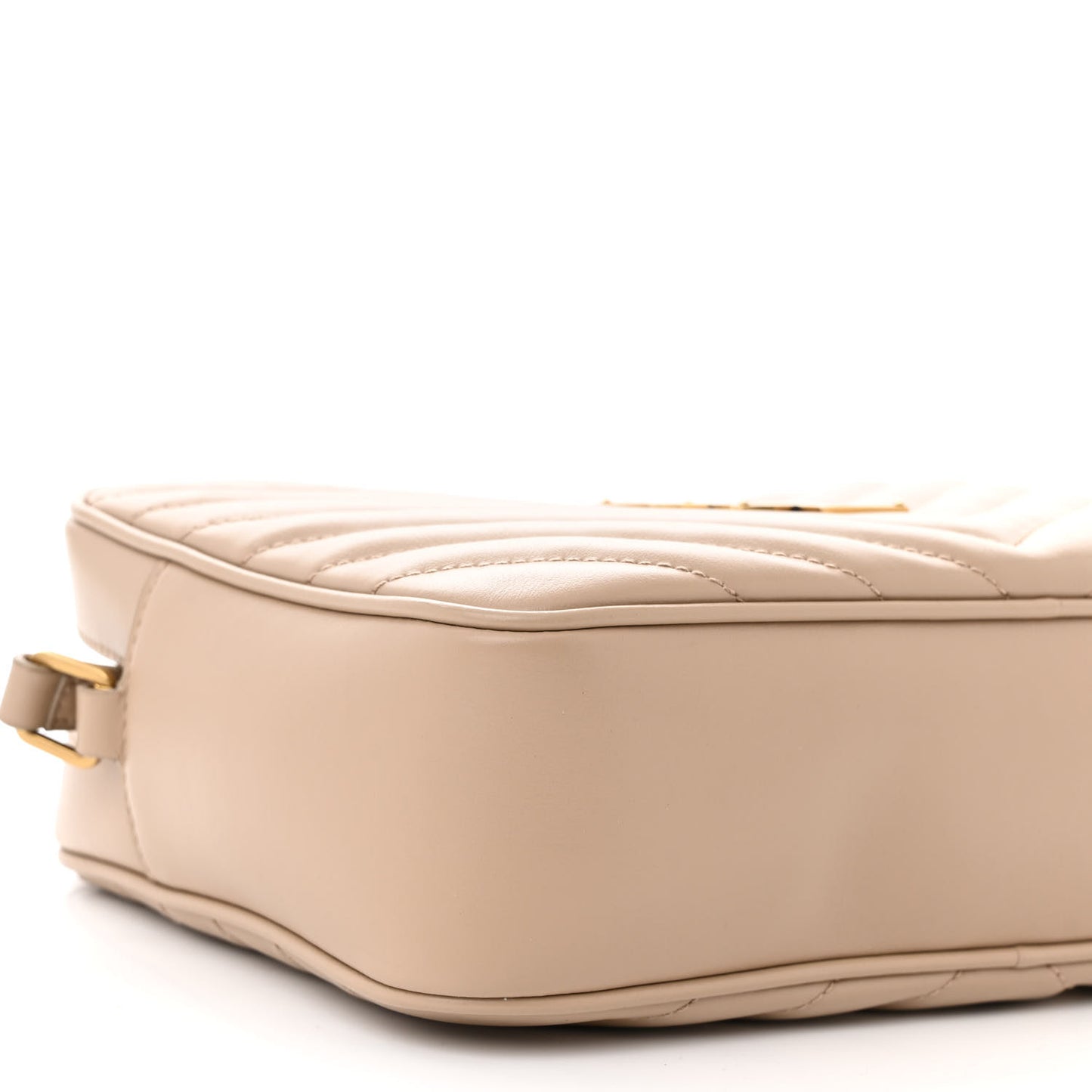 Calfskin Matelasse Monogram Lou Camera Bag Dark Beige