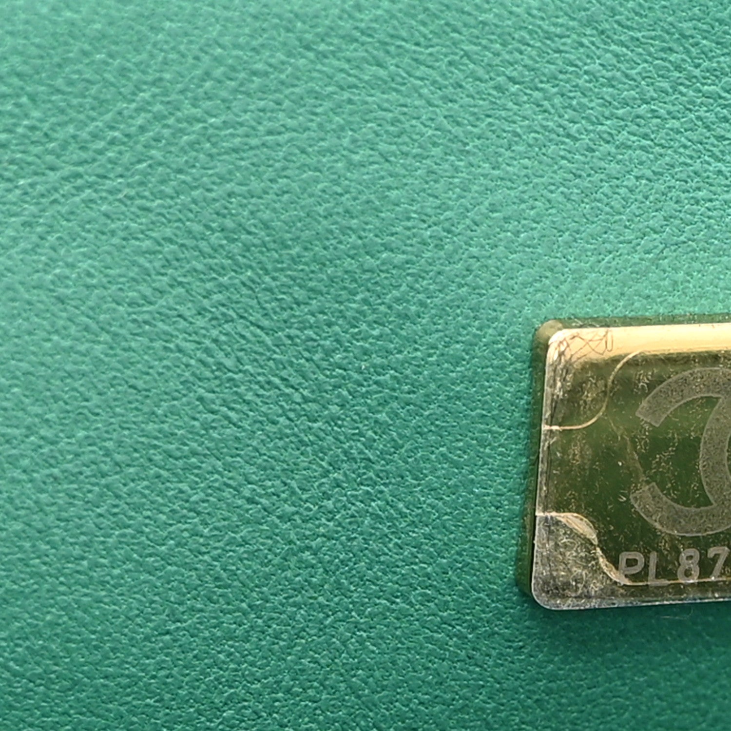 Chanel Lambskin Quilted Mini Top Handle Rectangular Flap Green 7 of 10