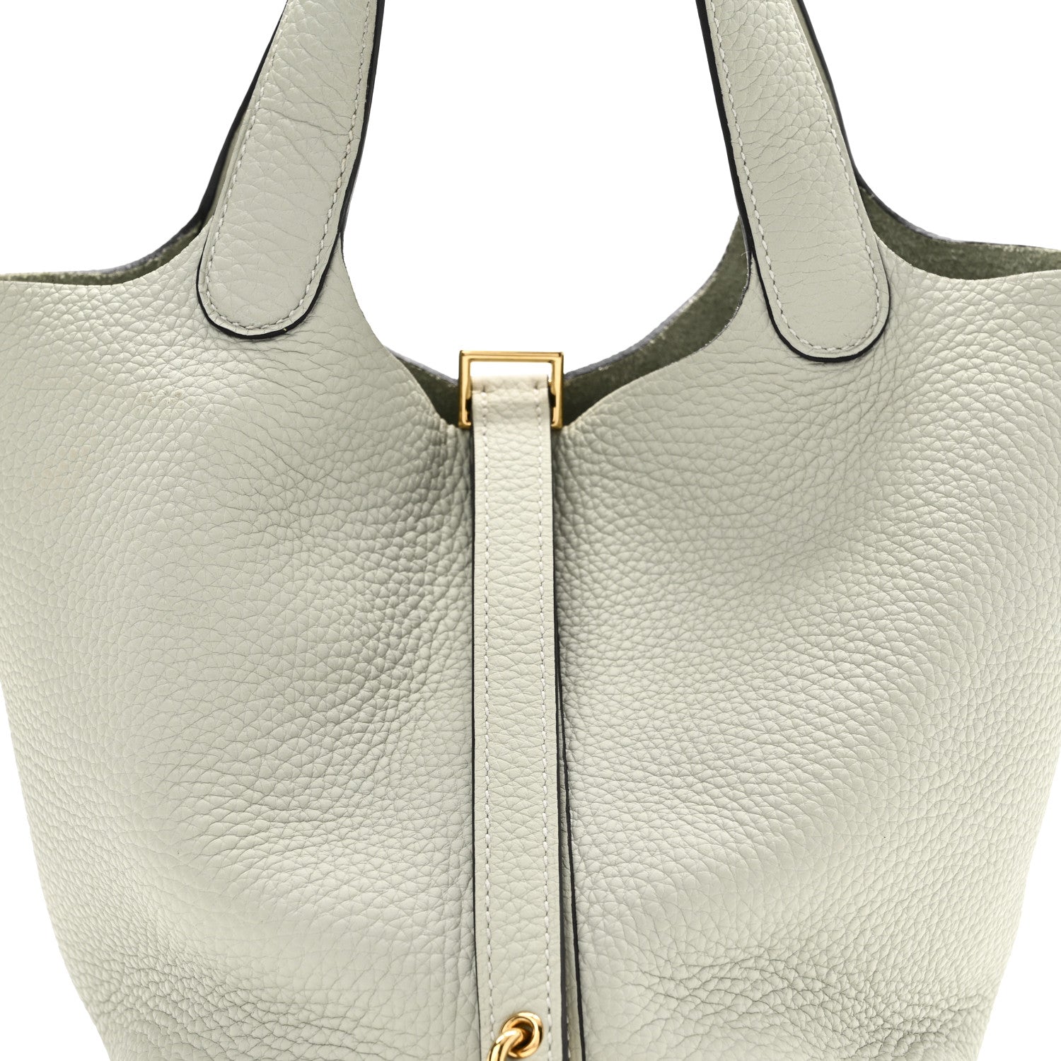 Hermes Taurillon Clemence Picotin Lock 18 PM Gris Neve 8 of 11