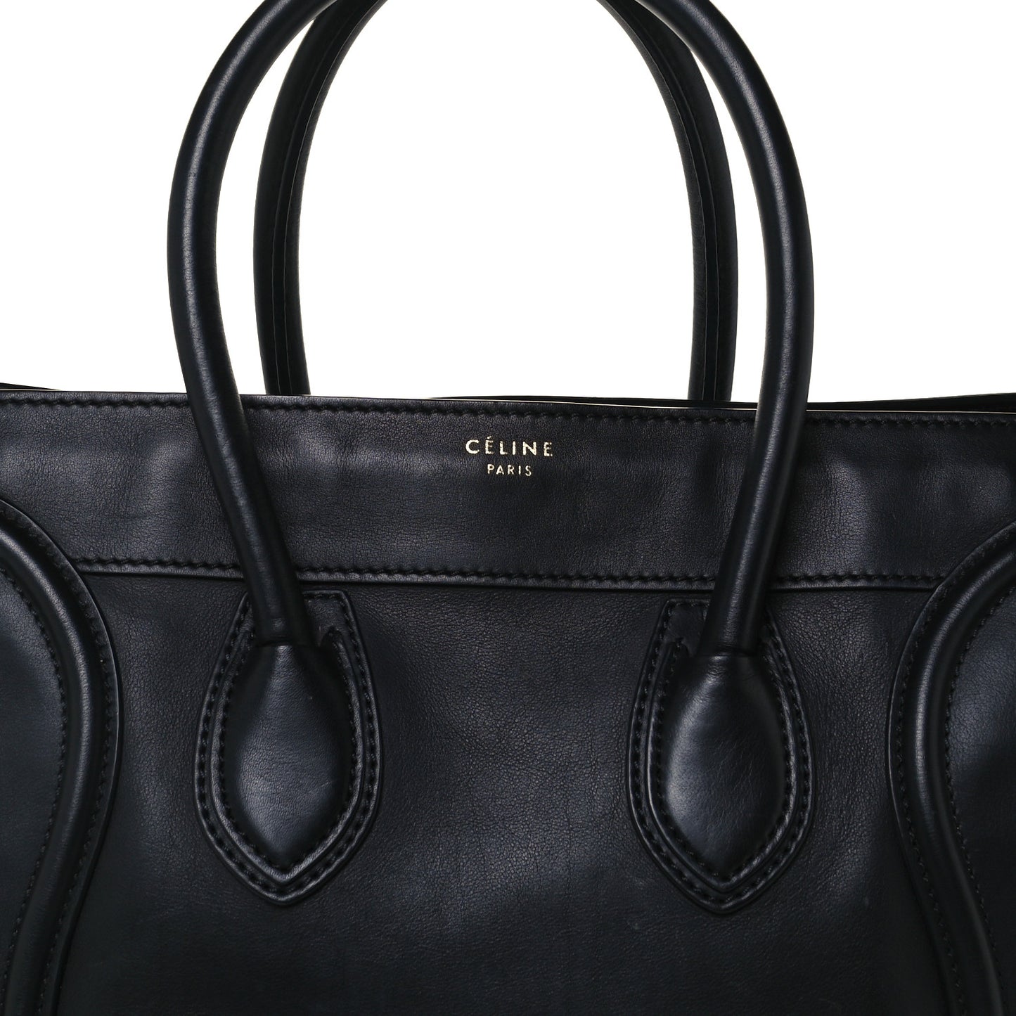 Smooth Calfskin Mini Luggage Black
