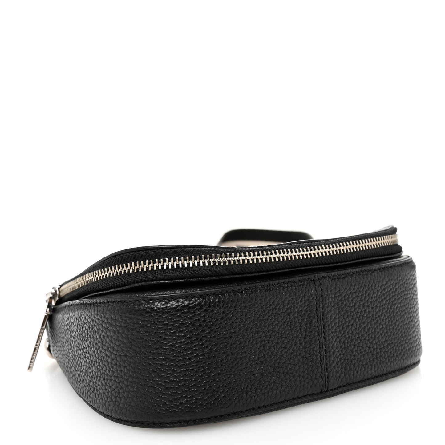 Pebbled Calfskin Recruit Nomad Crossbody Black