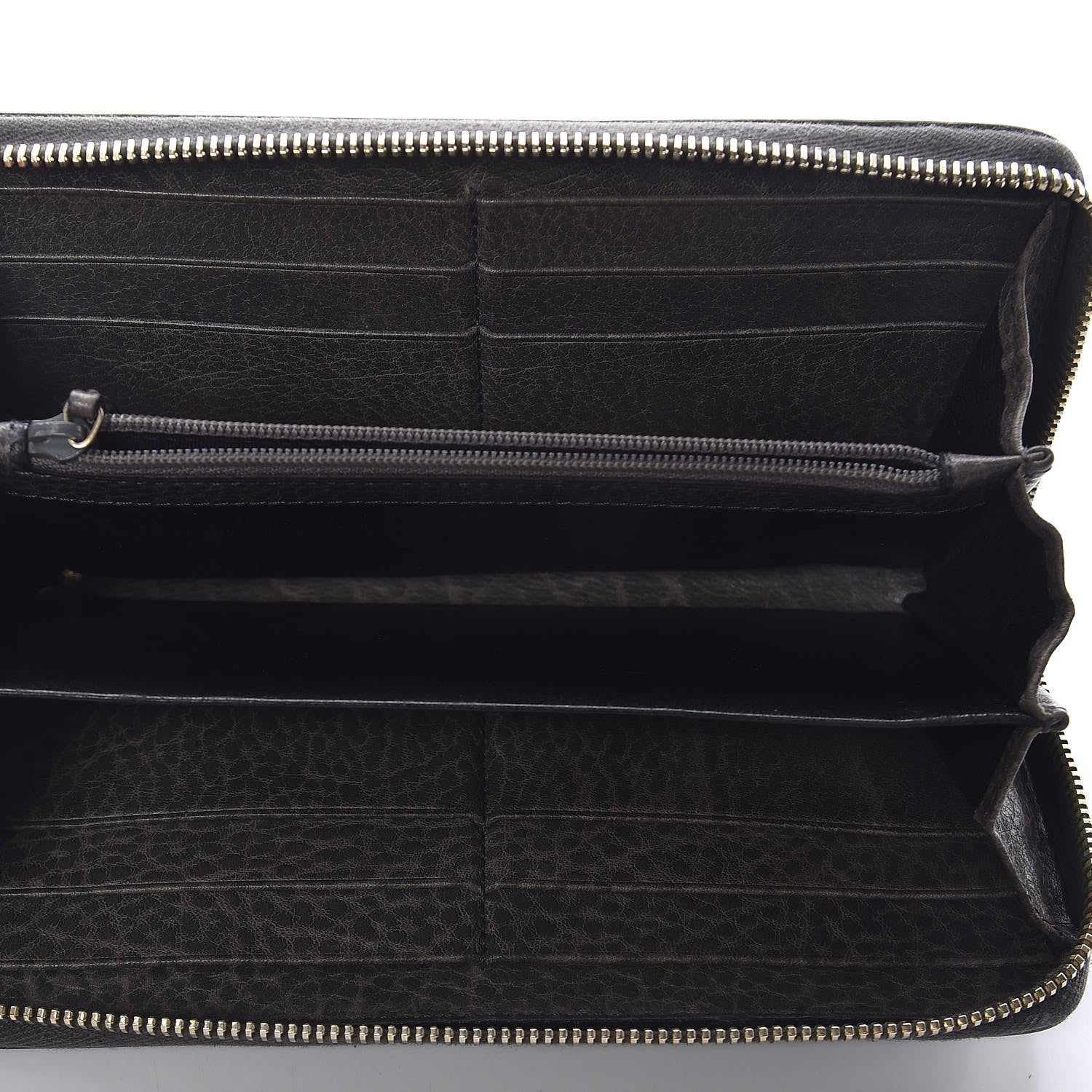 Gucci Guccissima Bamboo Tassel Zip Around Wallet Grey 5 of 7