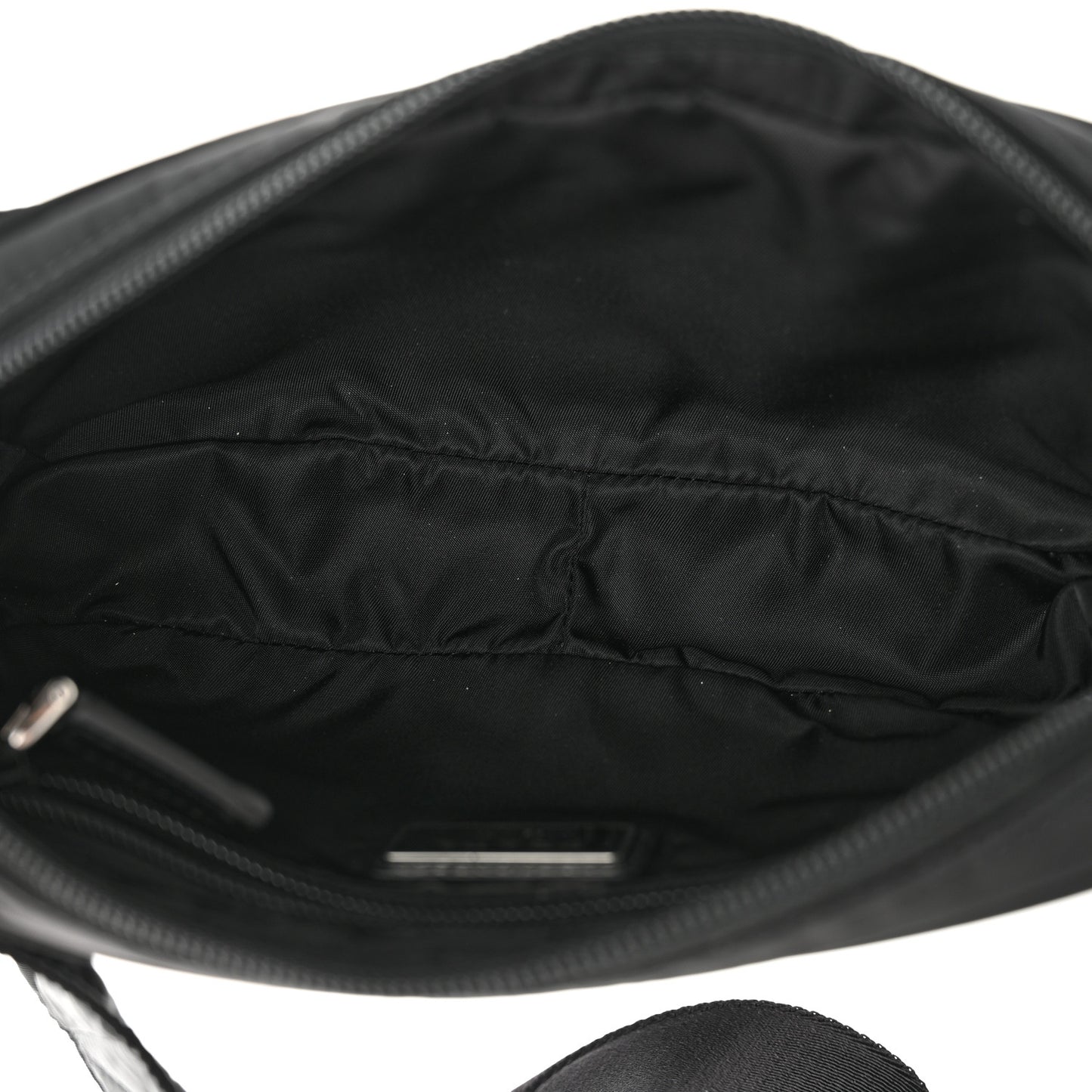 Re-Nylon Saffiano Belt Bag Black