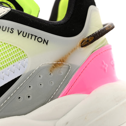 Louis Vuitton Monogram Calfskin Run 55 Sneakers 36 Pink White Yellow 7 of 10