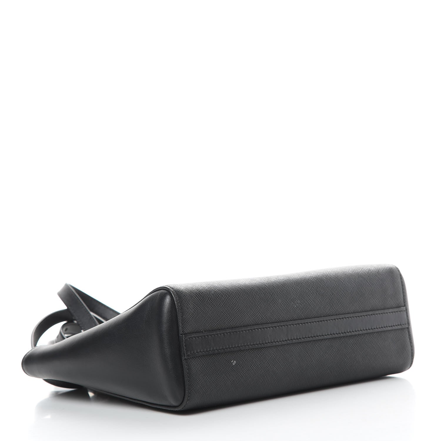 Prada Saffiano Soft Calfskin Zippered Tote Black 4 of 13