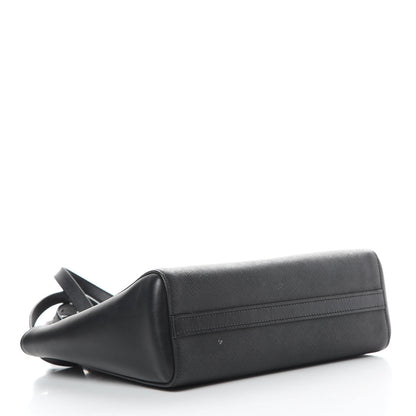 Prada Saffiano Soft Calfskin Zippered Tote Black 4 of 13