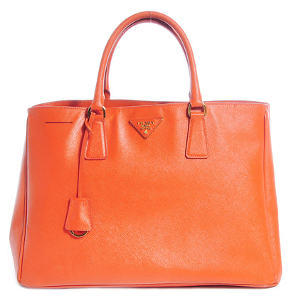 Prada Saffiano Lux Large Tote Papaya 2 of 6