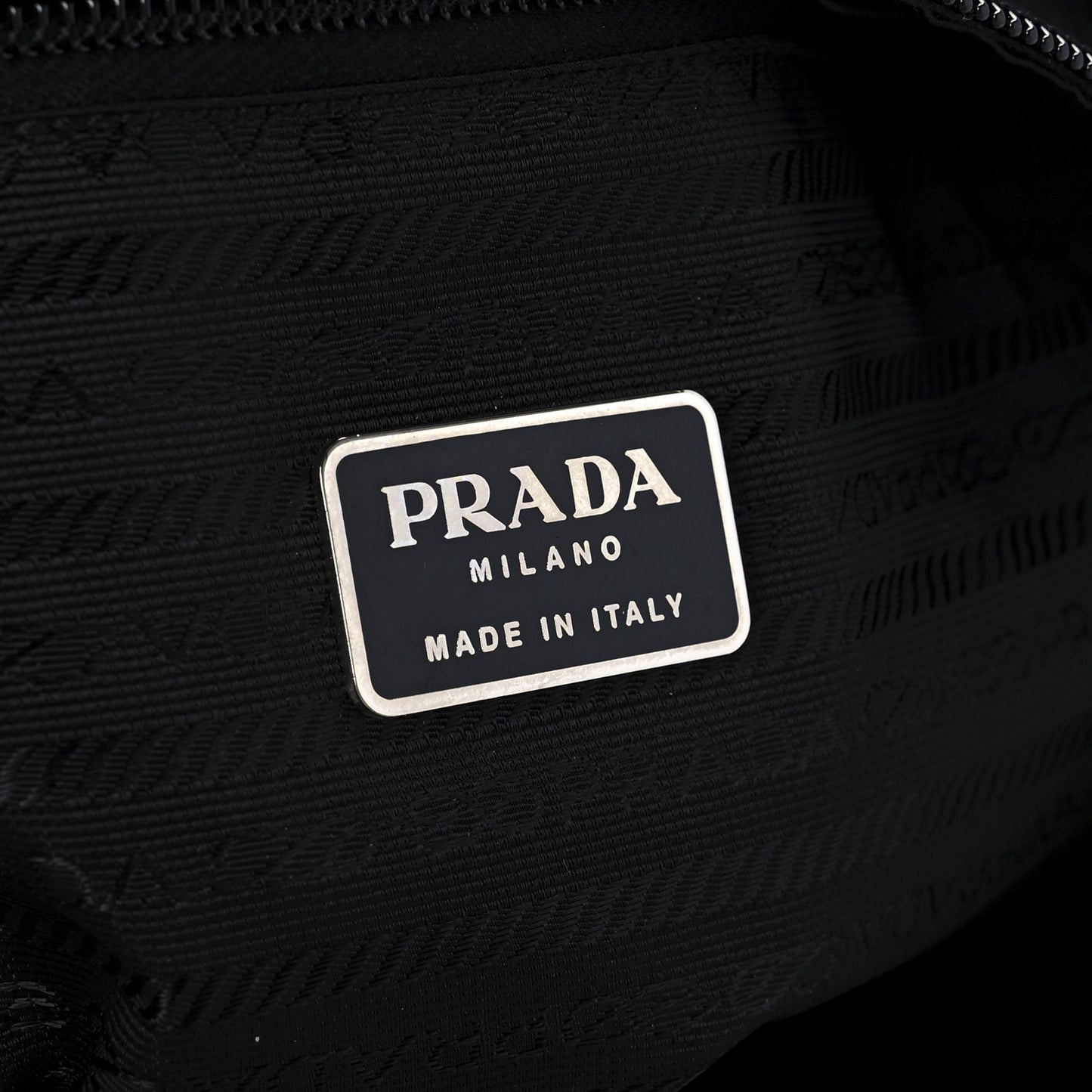 Nylon Vela Large Zip Tote Black