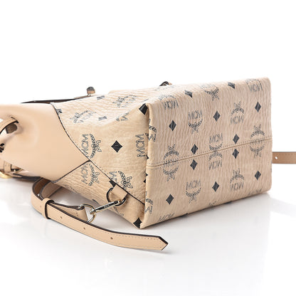 MCM Visetos Small Essential Backpack Beige 7 of 8