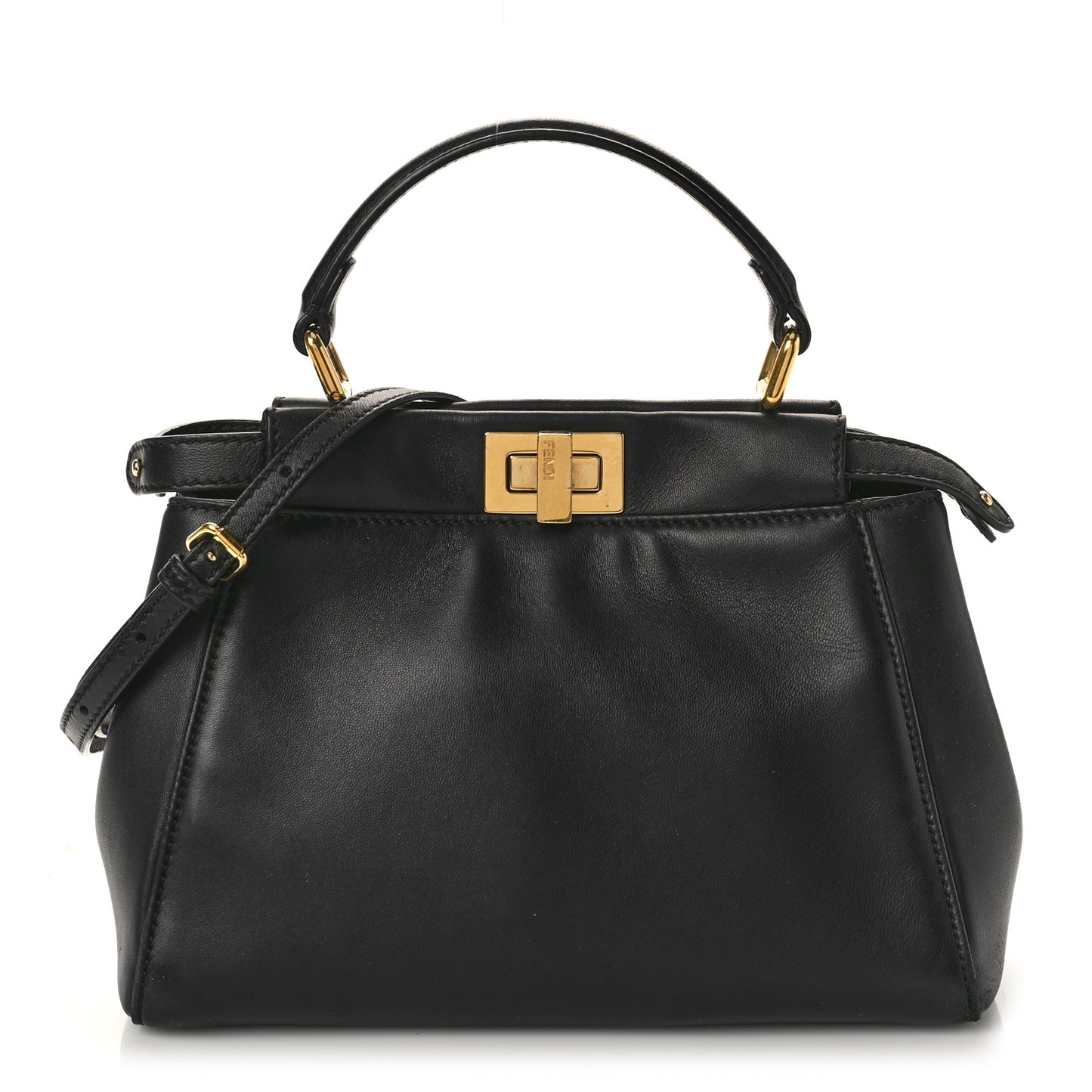 Nappa Mini Peekaboo Iconic Satchel Black