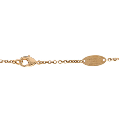 Louis Vuitton Metal Resin Louisa Long Necklace Gold White 5 of 6