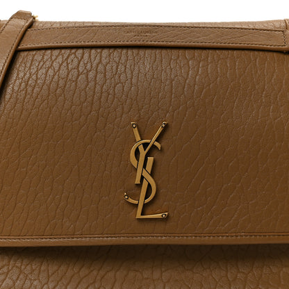 Saint Laurent Grained Lambskin Monogram Large Niki Chain Satchel Dark Cork 9 of 11