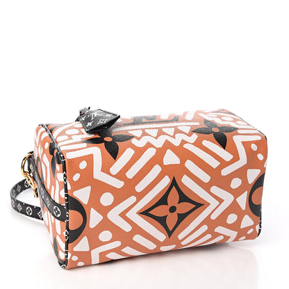 Louis Vuitton Monogram Giant Crafty Speedy Bandouliere 25 Creme Caramel 3 of 9