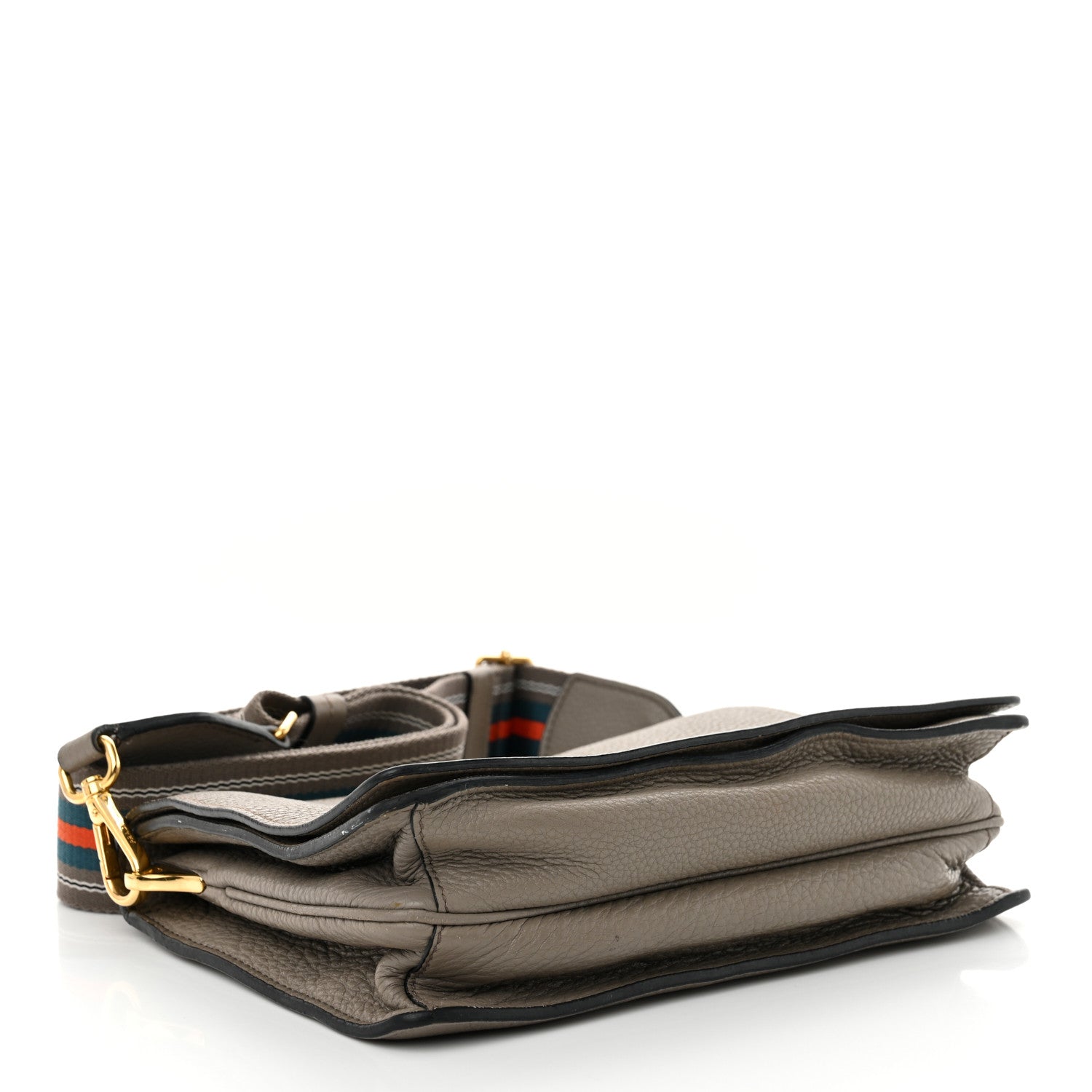 Prada Vitello Daino Crossbody Flap Argilla 4 of 14