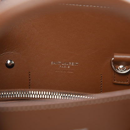 Saint Laurent Grained Calfskin Topstitch Small Sac De Jour Cognac 6 of 11