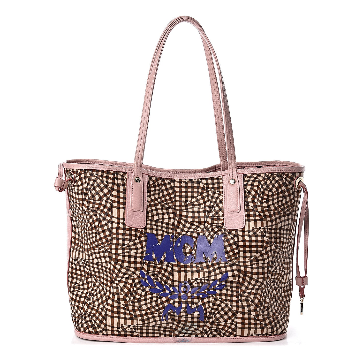 MCM Visetos Medium Liz Reversible Shopper Tote Soft Pink 2 of 19