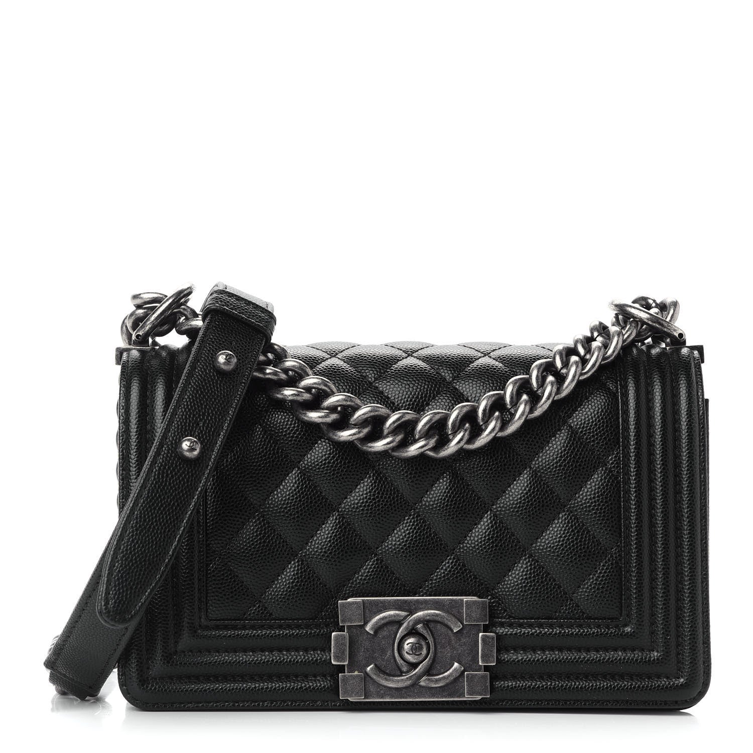 Chanel Caviar Quilted Small Boy Flap Black 1 of 9