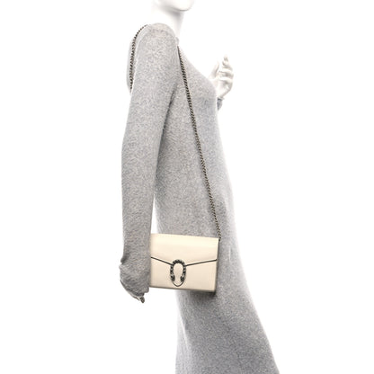 Gucci Calfskin Mini Dionysus Chain Wallet White 3 of 25