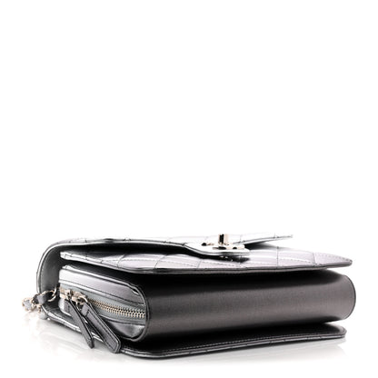 Chanel Metallic Lambskin Large Like A Wallet Flap Silver 4 of 11