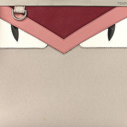 Fendi Vitello Elite Monster Petite 2Jours Tote Polvere Ribes Multicolor 8 of 15