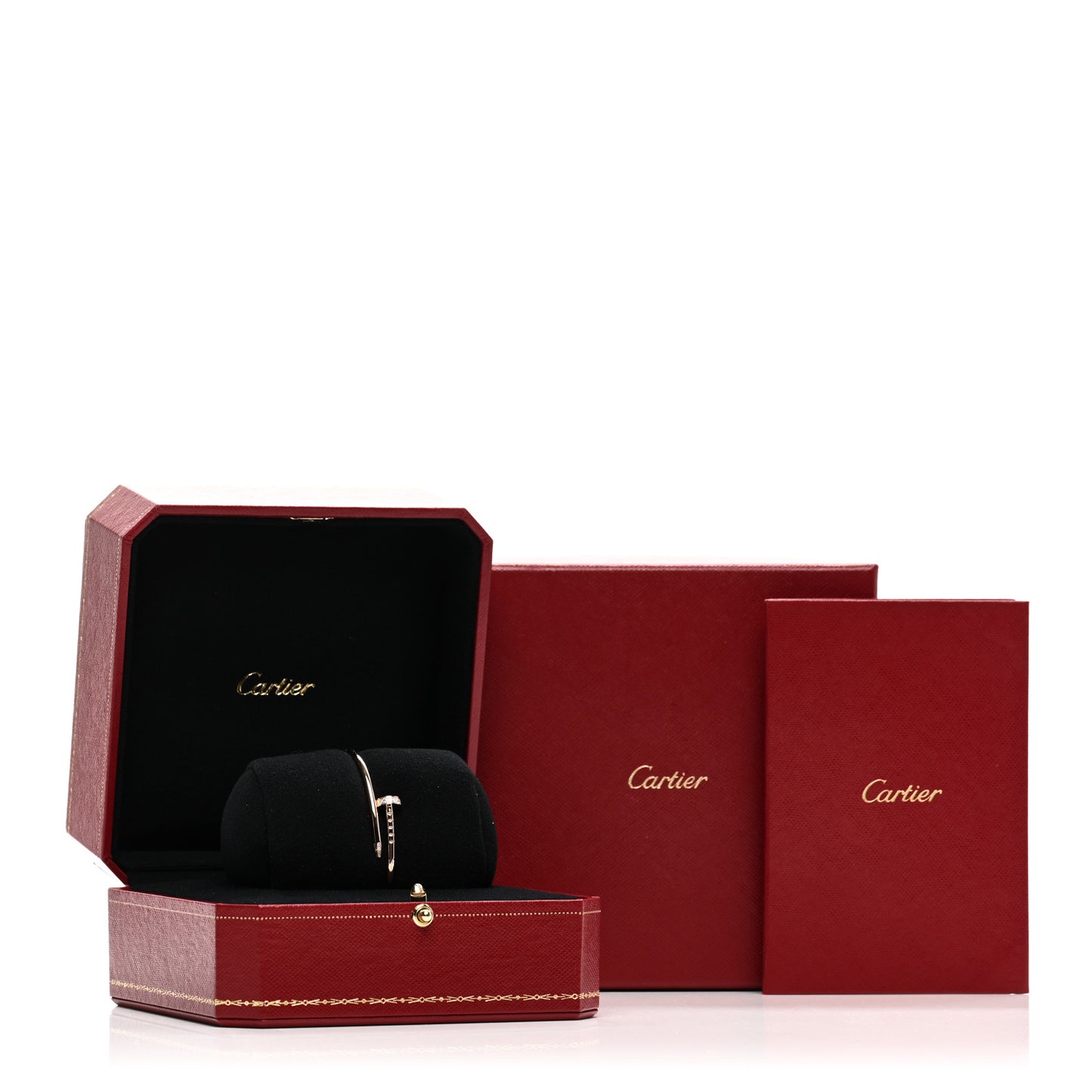 18K Pink Gold Diamond Small Juste Un Clou Bracelet 15