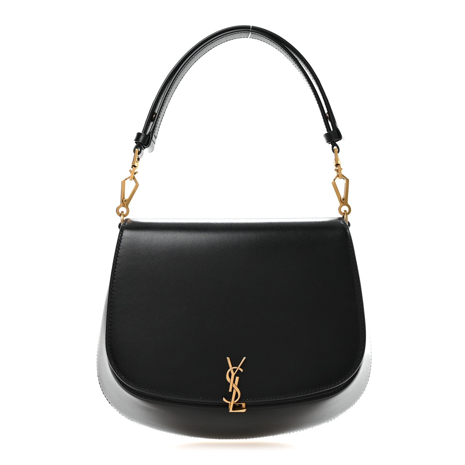 Saint Laurent Box Calfskin Mini Voltaire Top Handle Bag Black 1 of 11