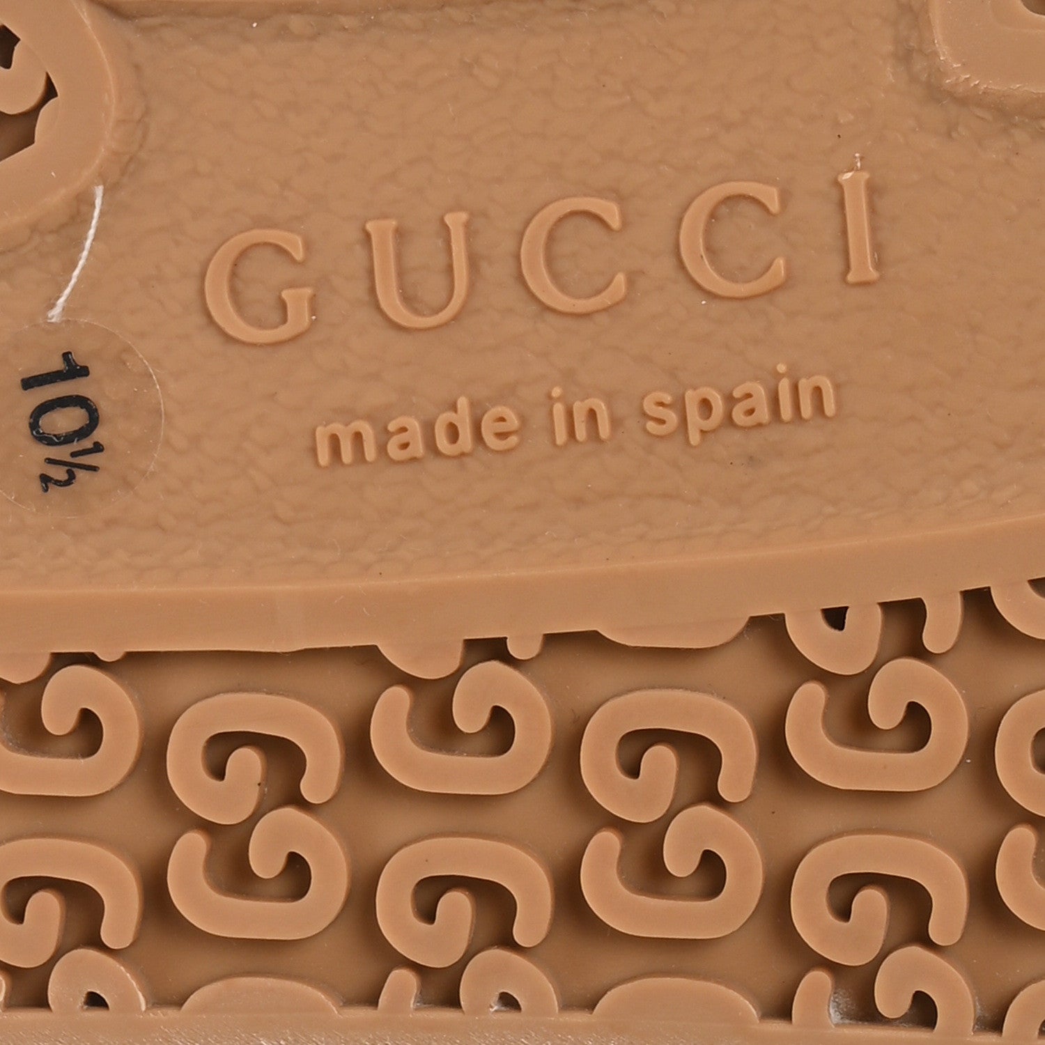 Gucci GG Monogram Mens Julio Low Top Sneakers 10.5 Beige Ebony Mystic White 7 of 9