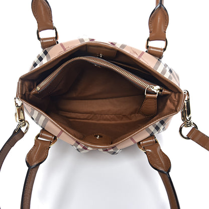 Burberry Haymarket Check Small Northfield Tote Mid Camel 7 of 14