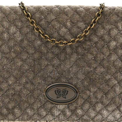 Bottega Veneta Velvet Ayers Intrecciato Butterfly Chain Wallet Mist 8 of 10