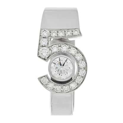 Chanel 18K White Gold Diamond Eternal Number 5 Ring 54 7 5 of 5