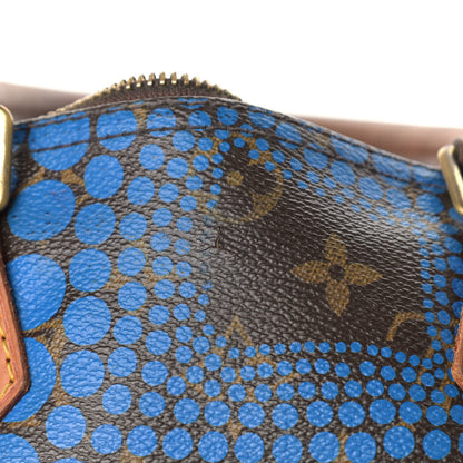 Louis Vuitton Monogram Kusama Town Speedy 30 Blue 17 of 17