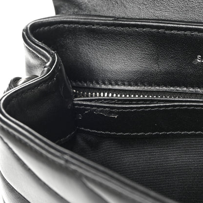 Saint Laurent Calfskin Y Quilted Monogram Toy Loulou Crossbody Bag Black 11 of 16