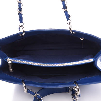Chanel Caviar Quilted Grand Shopping Tote GST Blue 5 of 16