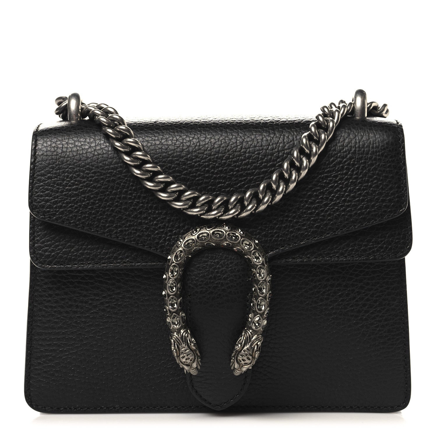 Gucci Calfskin Mini Dionysus Shoulder Bag Black 1 of 9