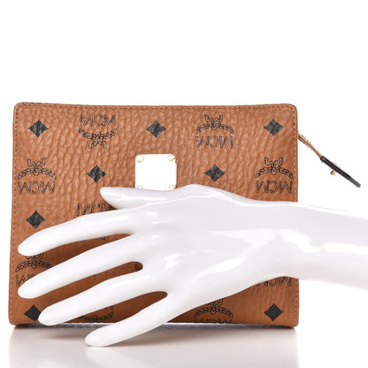 MCM Visetos Small Zip Pouch Cognac 2 of 9