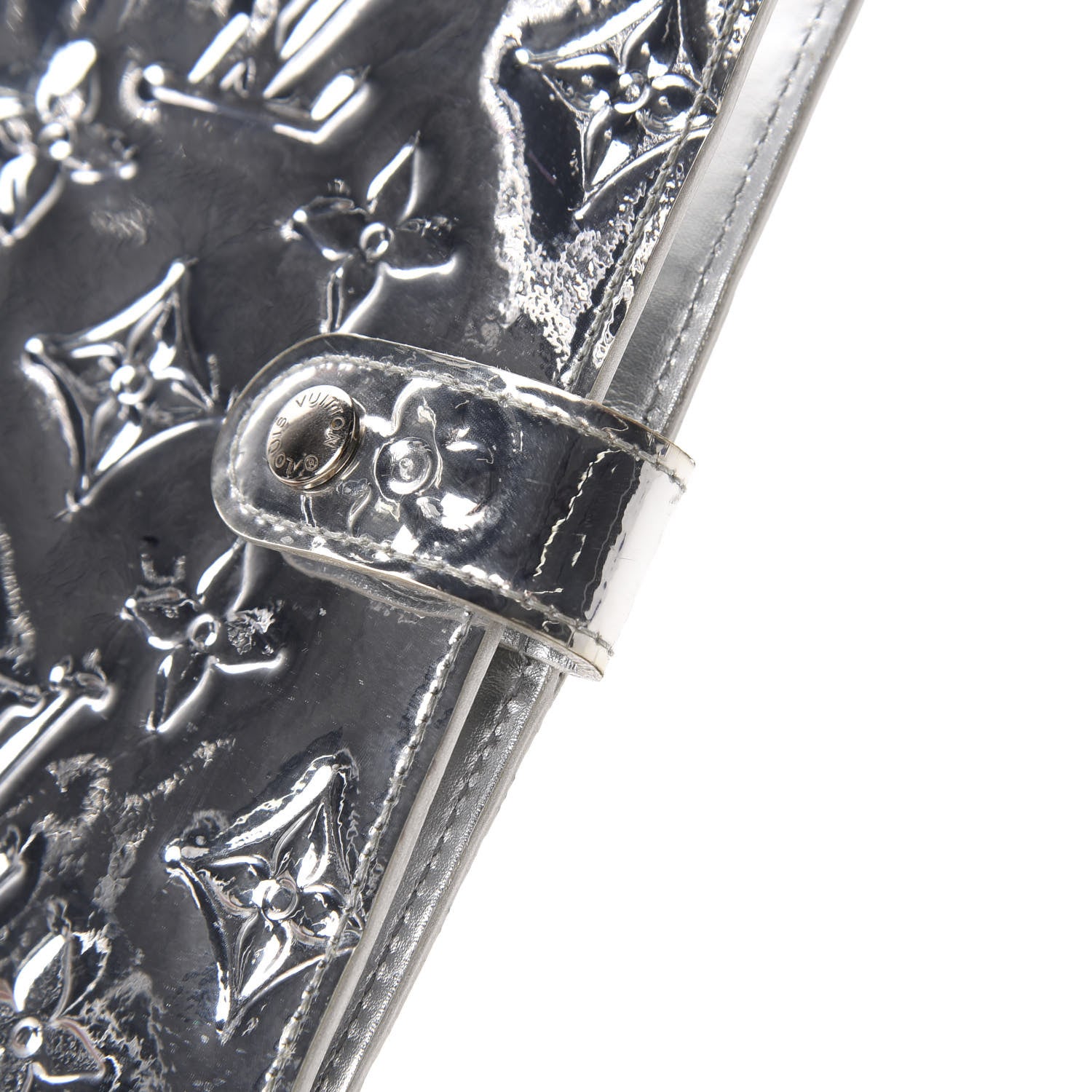 Louis Vuitton Monogram Miroir Small Ring Agenda Silver 11 of 12
