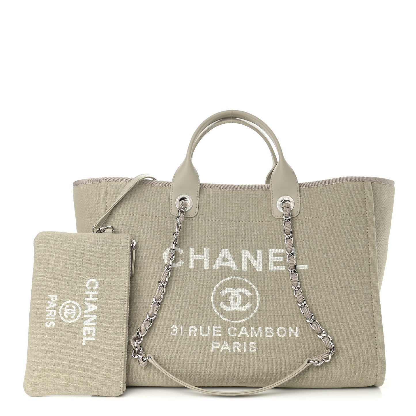 Mixed Fibers Medium Deauville Tote Grey